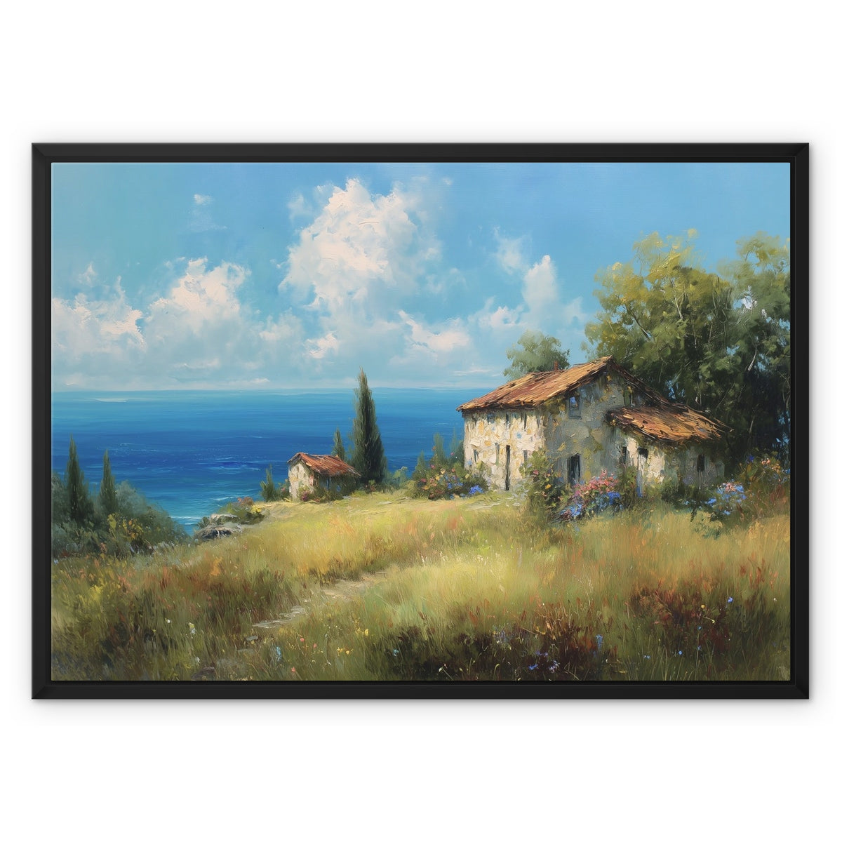 Jen Fargeot Creative | Landscape | Wall Art | Provence Countryside | Framed Canvas