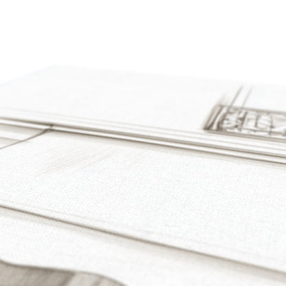Jen Fargeot Creative | Pencil Drawing | Elegant Parisian Café | Wall Art | Canvas