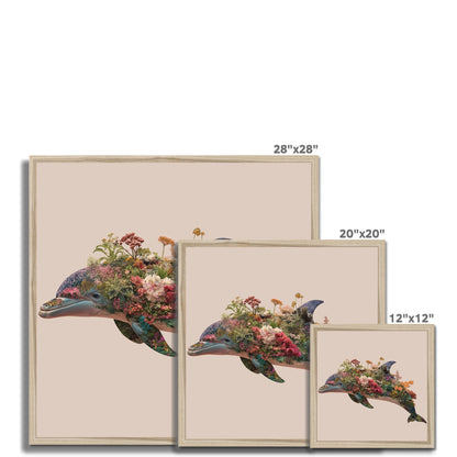 Jen Fargeot Creative | Surreal | Wall Art | Garden Dolphin | Framed Print