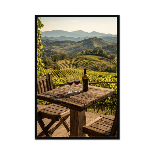 Jen Fargeot Creative | Mediterranean | Wall Art | A Table in Tuscany | Framed Print