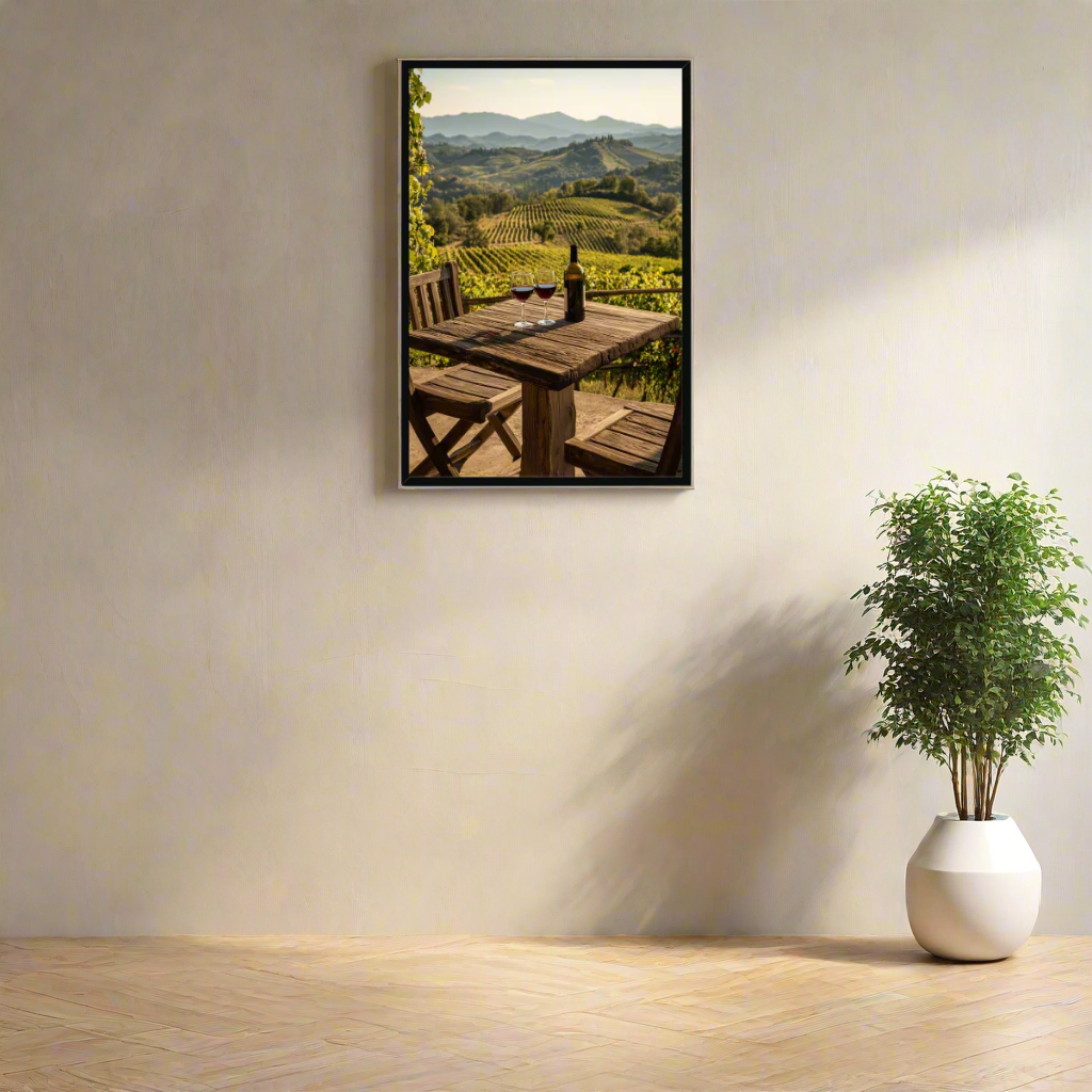 Jen Fargeot Creative | Mediterranean | Wall Art | A Table in Tuscany | Framed Print