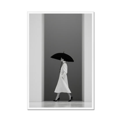 Jen Fargeot Creative | Fashion | Wall Art | The Model and The Umbrella | Framed Print