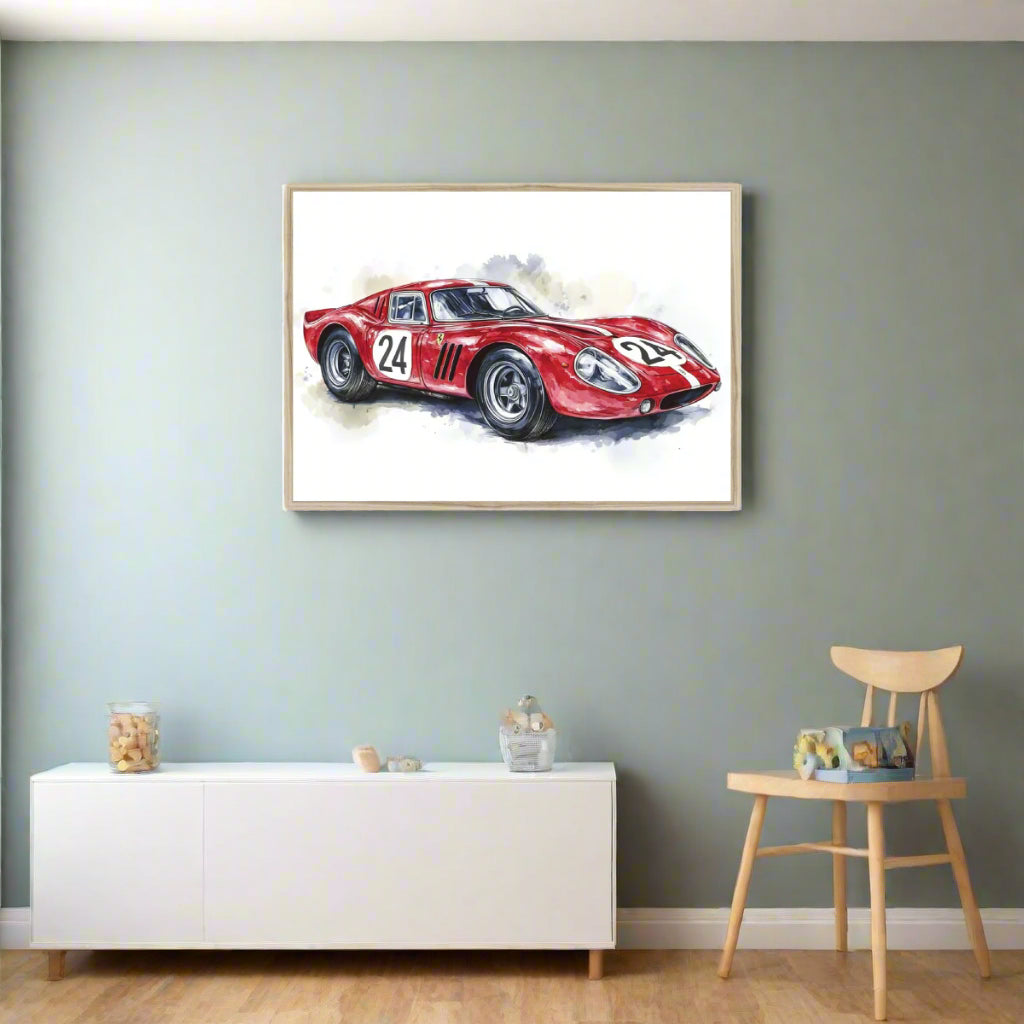 Jen Fargeot Creative | Cars | Wall Art | Ferrari Dino GTO | Framed Print