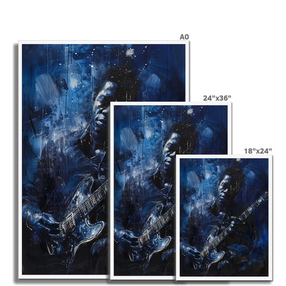 Jen Fargeot Creative | Jazz | Wall Art | Guitar Man Henry | Framed Print