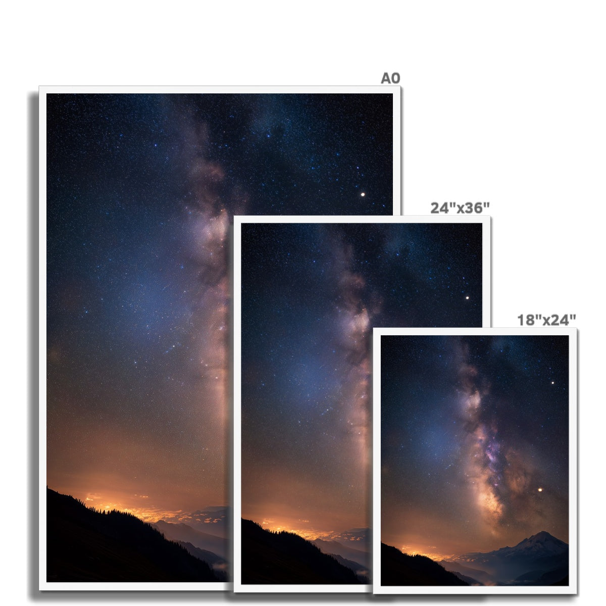 Jen Fargeot Creative | Landscape | Wall Art | Night Nebulae | Framed Print