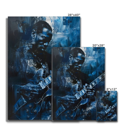 Jen Fargeot Creative | Jazz | Wall Art | Guitar Man Mike | Canvas