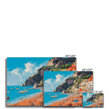 Jen Fargeot Creative | Mediterranean | Wall Art | Positano | Beach Canvas