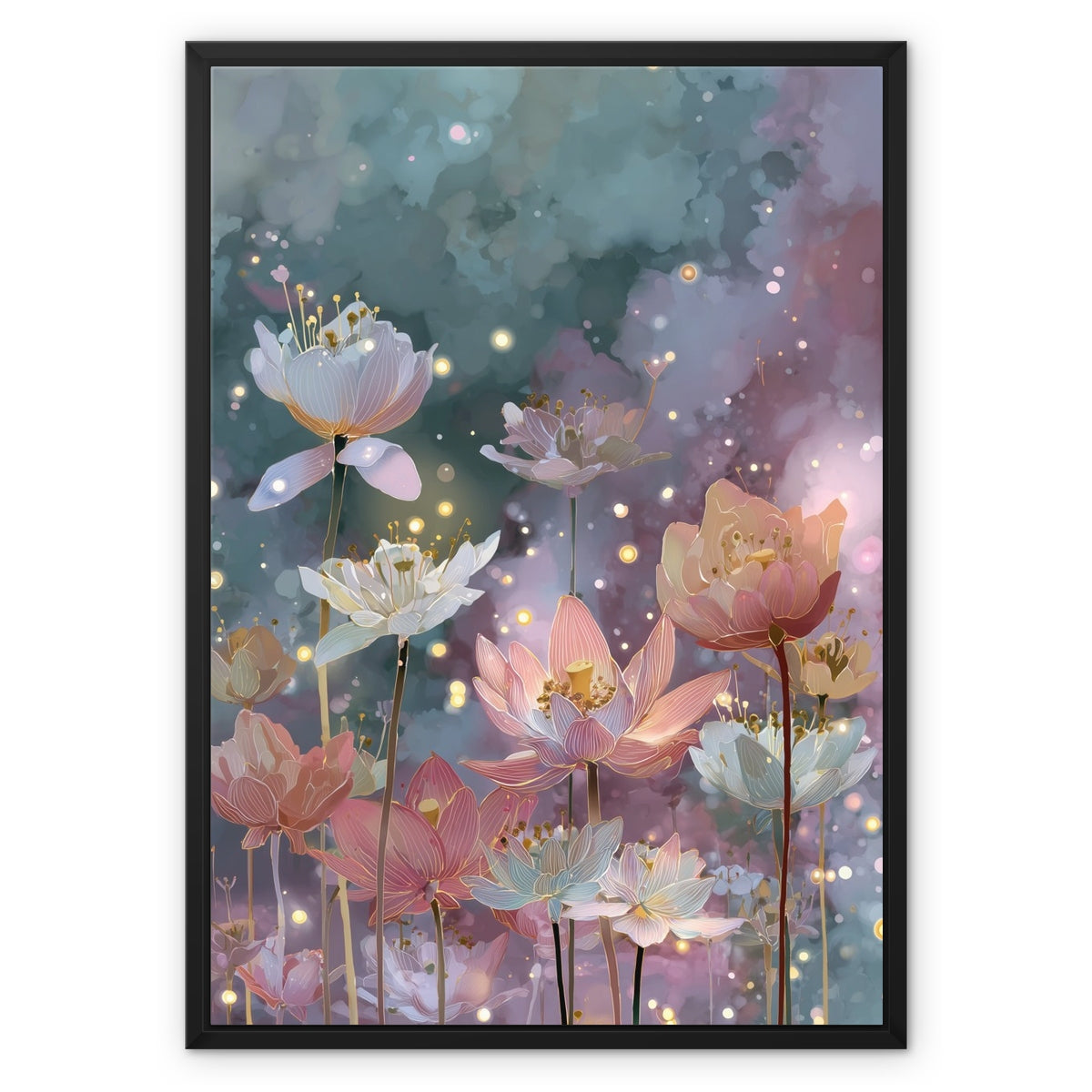 Jen Fargeot Creative | Botanical | Wall Art | Firefly Garden | Framed Canvas