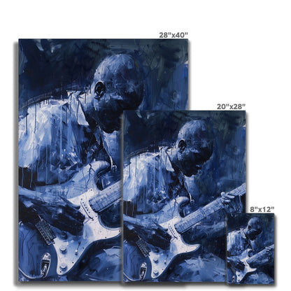 Jen Fargeot Creative | Jazz | Wall Art | Guitar Man John | Canvas