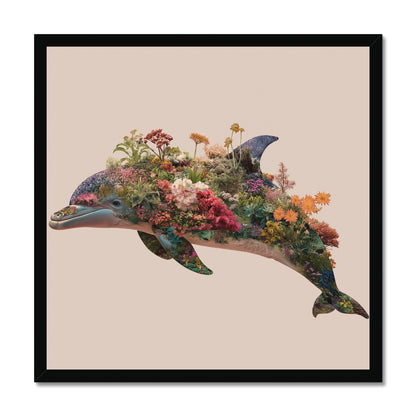 Jen Fargeot Creative | Surreal | Wall Art | Garden Dolphin | Framed Print