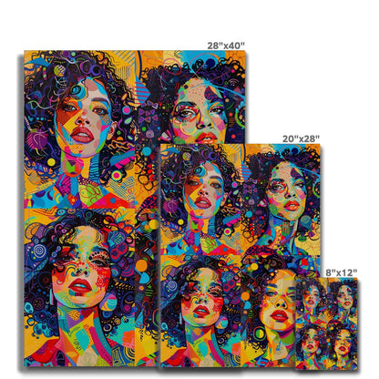 Jen Fargeot Creative | Pop Art | Wall Art | Estelle Quadriptyque | Canvas