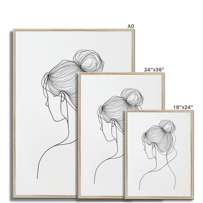 Jen Fargeot Creative | Minimalist | Wall Art | A Profile Strand | Framed Print