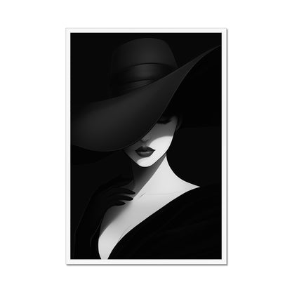 Jen Fargeot Creative | Black & White | Wall Art | Elegant Woman | Framed Print