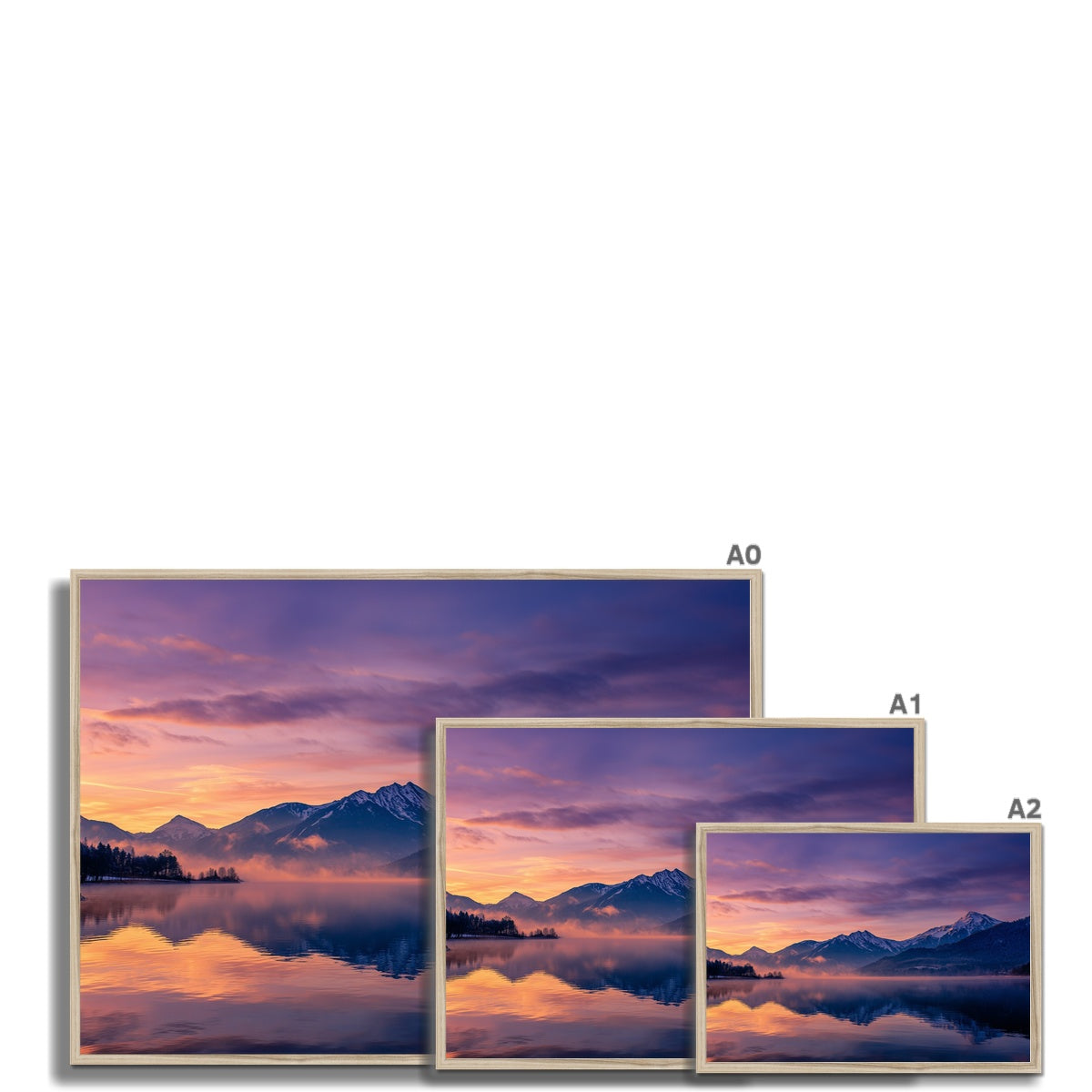 Jen Fargeot Creative | Landscape | Wall Art | Calm at Sunrise | Framed Print