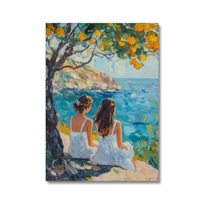 Jen Fargeot Creative | Landscape | Wall Art | Friendship Under The Lemon Tree | Canvas