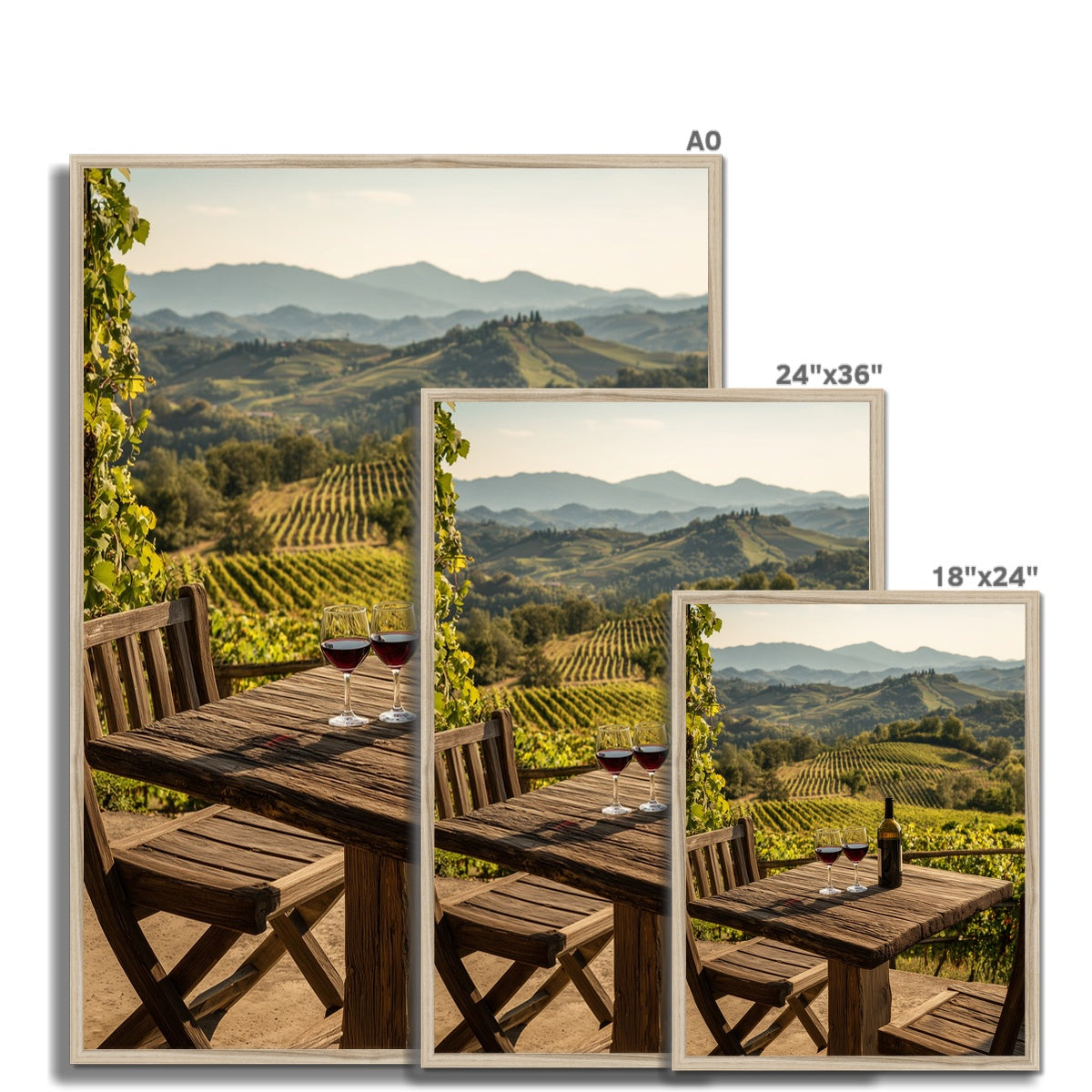 Jen Fargeot Creative | Mediterranean | Wall Art | A Table in Tuscany | Framed Print