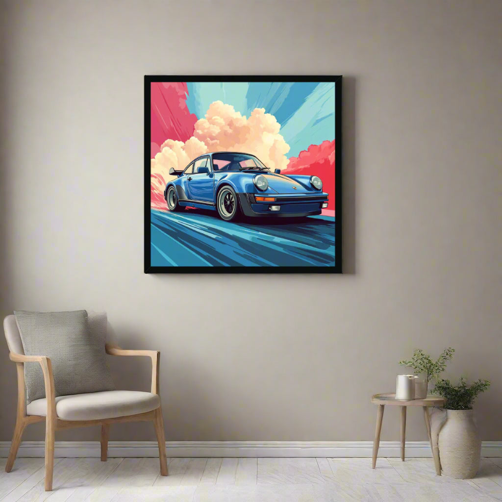 Jen Fargeot Creative | Cars | Wall Art | Porsche 911 Turbo | Framed Print