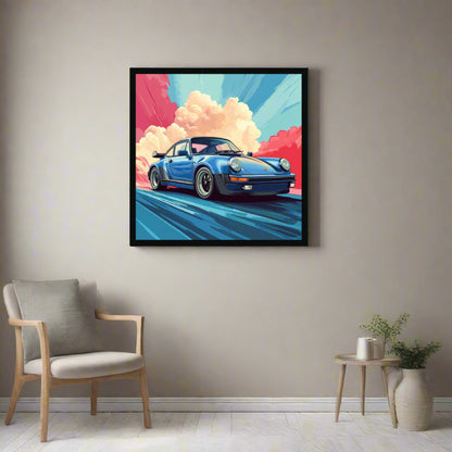Jen Fargeot Creative | Cars | Wall Art | Porsche 911 Turbo | Framed Print