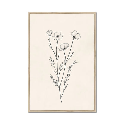 Jen Fargeot Creative | Botanical | Wall Art | Little Flower Bunch (2) | Framed Print