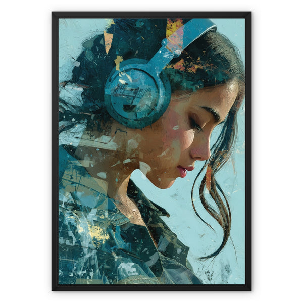 アート・デザイン・音楽 Facing Beauty Portrait | Wall Art | Soundscape | Framed Canvas – Jen Fargeot