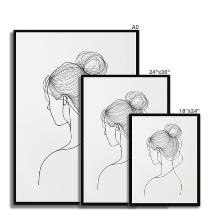 Jen Fargeot Creative | Minimalist | Wall Art | A Profile Strand | Framed Print