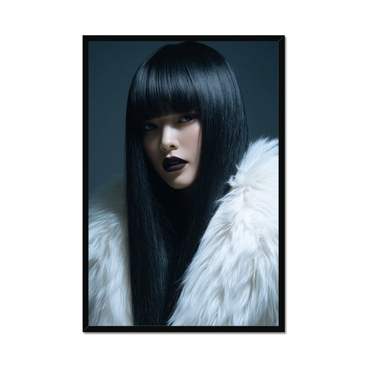 Jen Fargeot Creative | Fashion | Wall Art | Midnight in White (2) | Framed Print