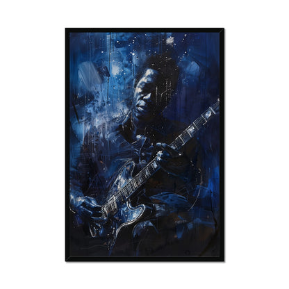 Jen Fargeot Creative | Jazz | Wall Art | Guitar Man Henry | Framed Print
