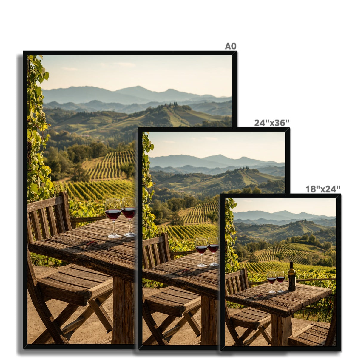 Jen Fargeot Creative | Mediterranean | Wall Art | A Table in Tuscany | Framed Print