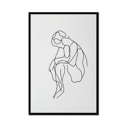 Jen Fargeot Creative  Minimalist | Wall Art | Think Between The Lines | Framed Print