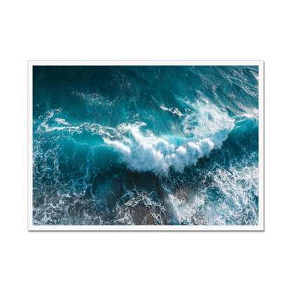 Jen Fargeot Creative | Beach | Wall Art | Crashing Waves | Framed Print