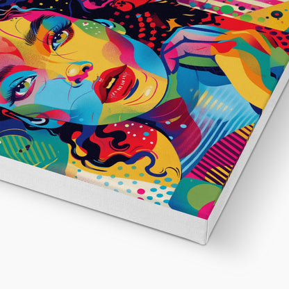 Jen Fargeot Creative | Pop Art | Wall Art | Coralie Quadriptyque | Canvas