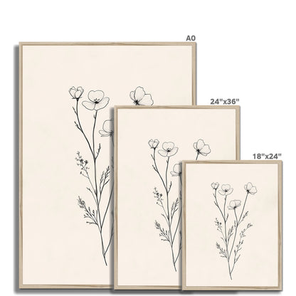 Jen Fargeot Creative | Botanical | Wall Art | Little Flower Bunch (2) | Framed Print