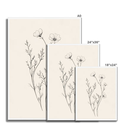 Jen Fargeot Creative | Botanical | Wall Art | Little Flower Bunch | Framed Print