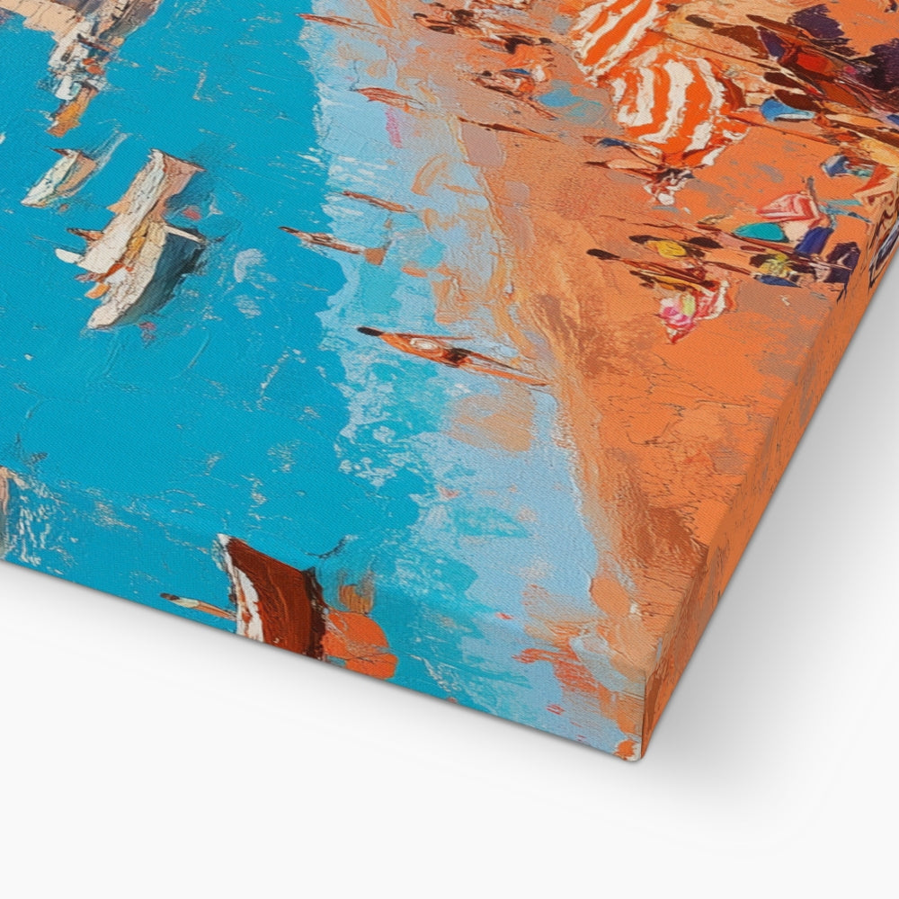 Jen Fargeot Creative | Mediterranean | Wall Art | Positano | Beach Canvas