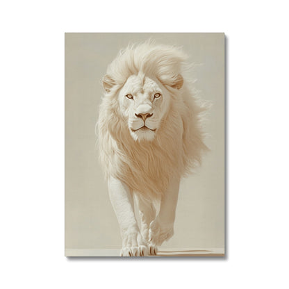 Jen Fargeot Creative | Animal | Wall Art | Majestic White Lion | Canvas