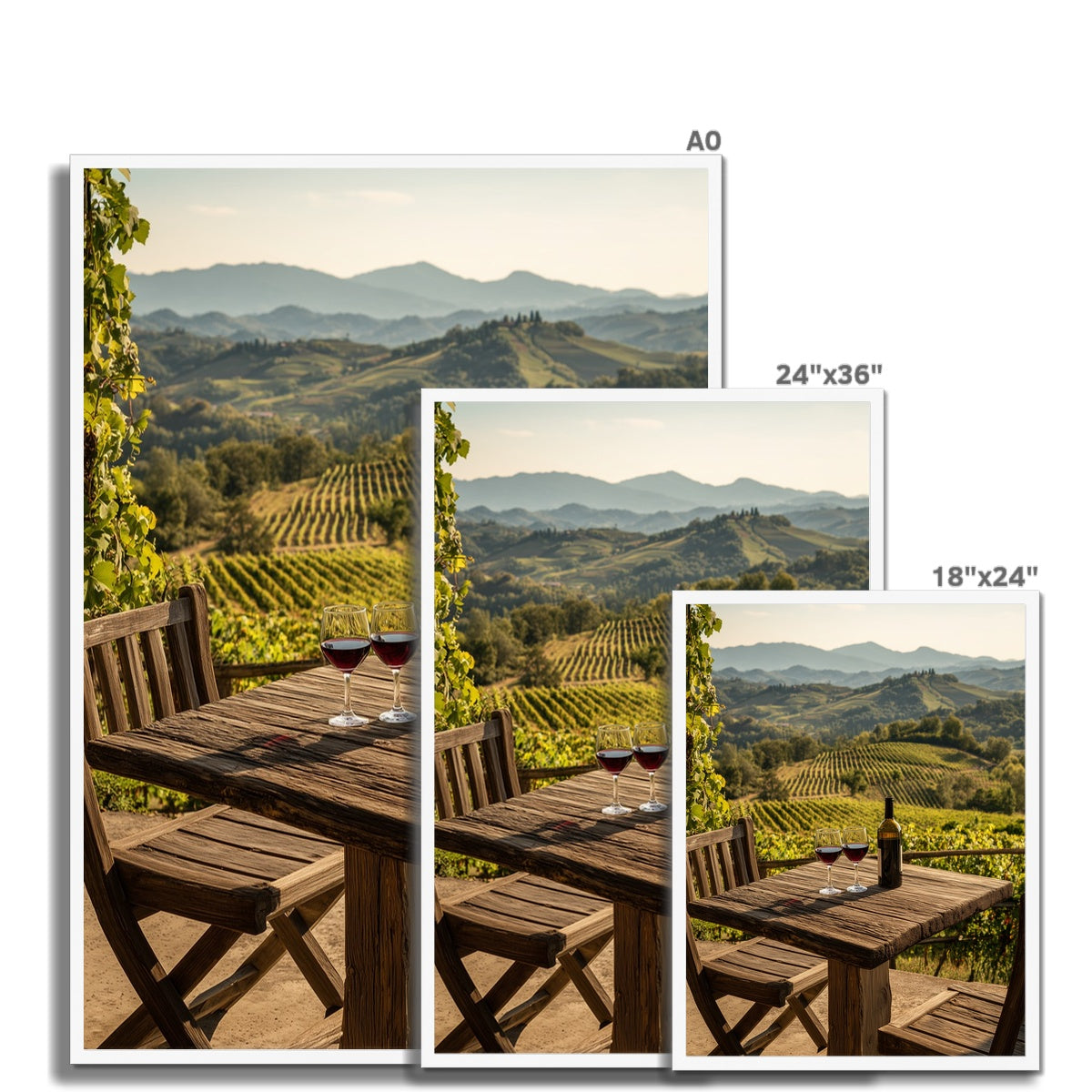 Jen Fargeot Creative | Mediterranean | Wall Art | A Table in Tuscany | Framed Print