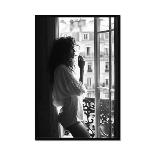 Jen Fargeot Creative | Black & White | Wall Art | At the Window | Framed Print