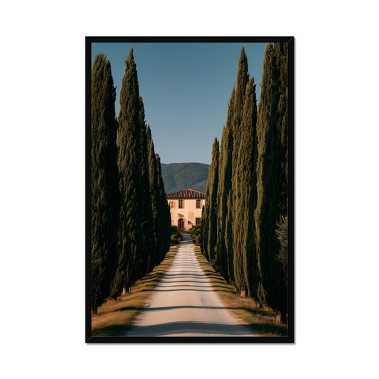 Jen Fargeot Creative | Mediterranean | Wall Art | A Tuscany Road | Framed Print