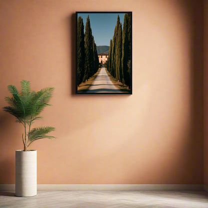 Jen Fargeot Creative | Mediterranean | Wall Art | A Tuscany Road | Framed Print