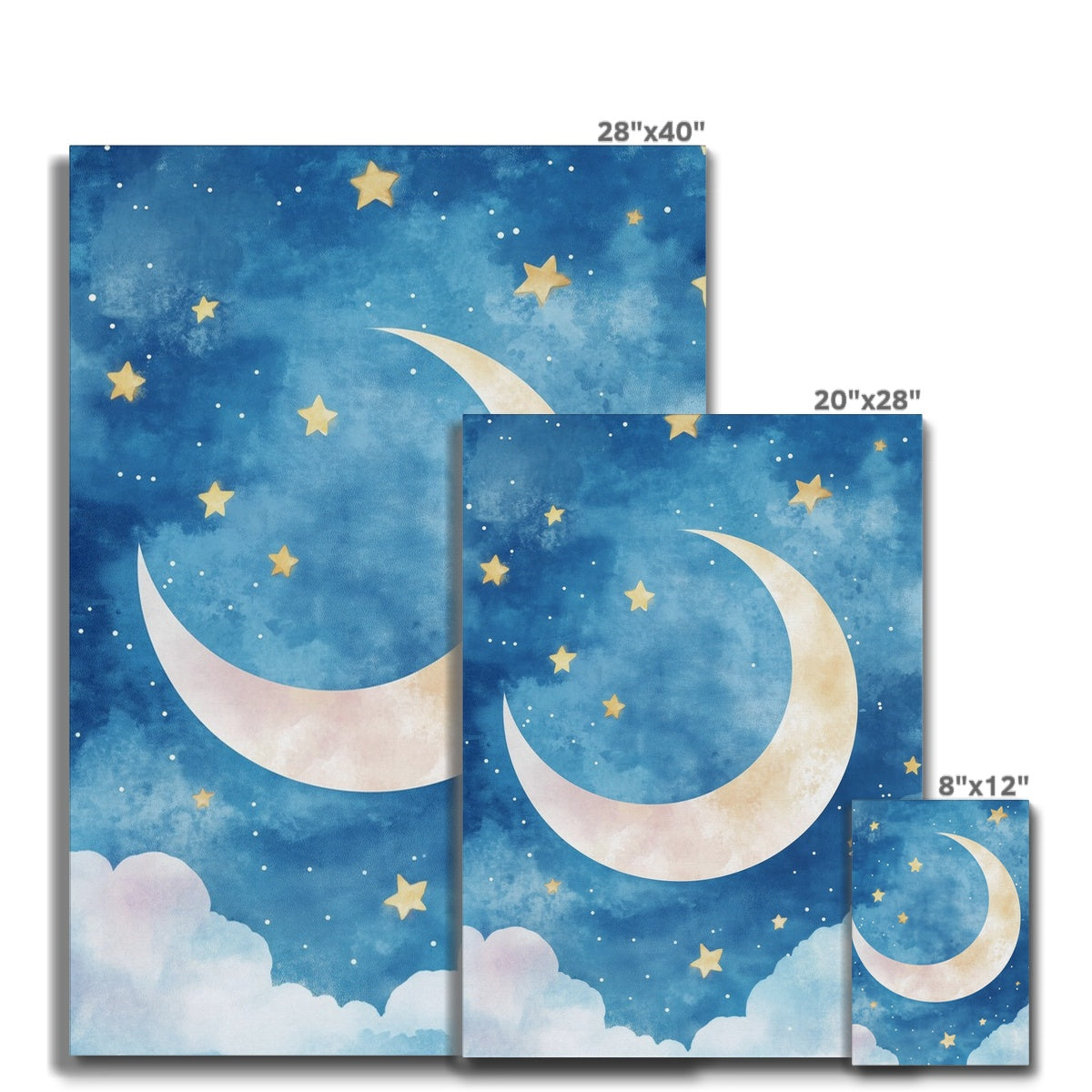Jen Fargeot Creative Children | Wall Art | Moon Crescent | Canvas