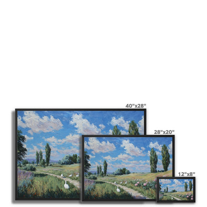Jen Fargeot Creative | Landscape | Wall Art | Geese in Spring | Framed Canvas
