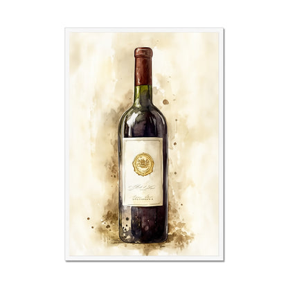 Jen Fargeot Creative | Watercolour | Wall Art | Vintage Wine | Framed Print
