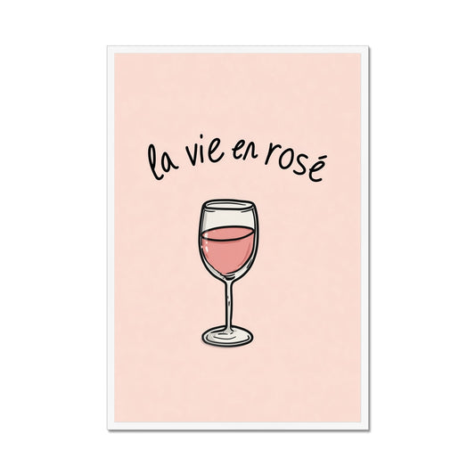 Jen Fargeot Creative | Illustration | Wall Art | La Vie En Rosé | Framed Print