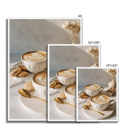 Jen Fargeot Creative | Lifestyle | Wall Art | Morning Cappuccinos | Framed Print