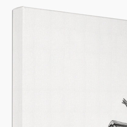 Jen Fargeot Creative | Pencil Drawing | Wall Art | Bird House | Canvas