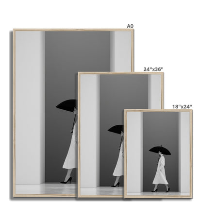 Jen Fargeot Creative | Fashion | Wall Art | The Model and The Umbrella | Framed Print