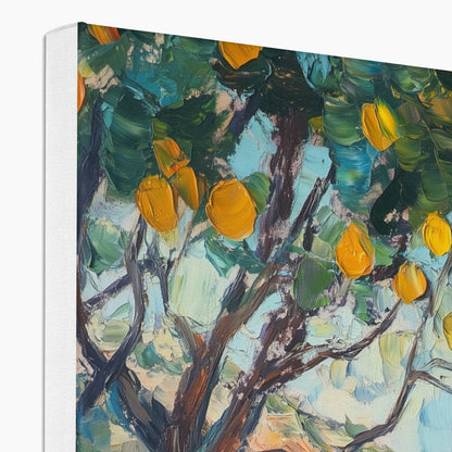 Jen Fargeot Creative | Landscape | Wall Art | Friendship Under The Lemon Tree | Canvas