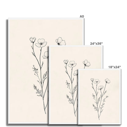 Jen Fargeot Creative | Botanical | Wall Art | Little Flower Bunch (2) | Framed Print
