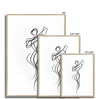 Jen Fargeot Creative | Minimalist | Wall Art | Dancing Flame | Framed Print
