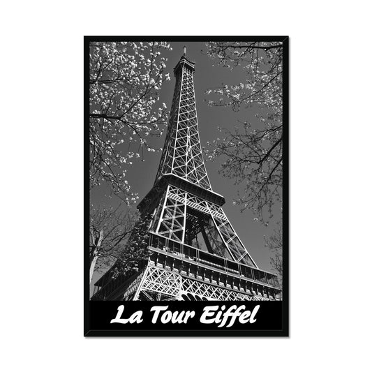 Jen Fargeot Creative | Black & White | Wall Art | La Tour Eiffel | Framed Print